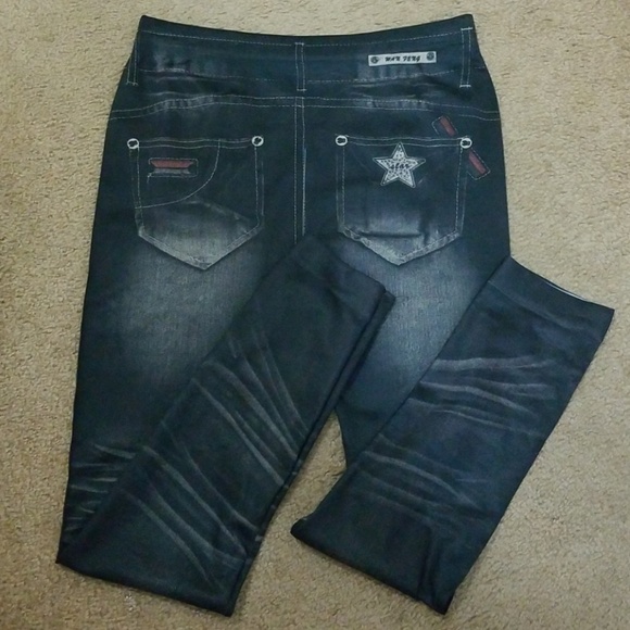 Jean Style Leggings - Picture 3 of 5